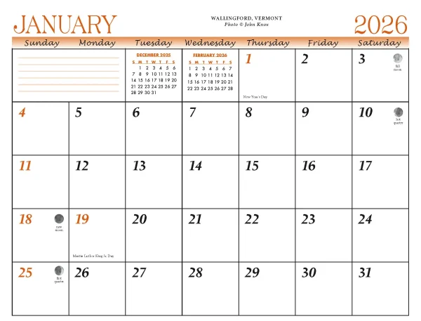 New England Calendar - Image 5